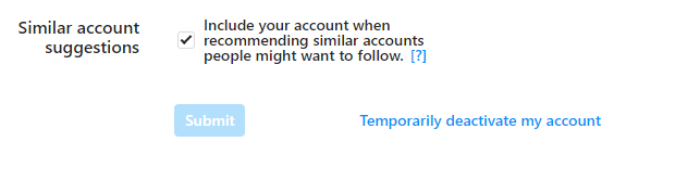 Deactivate an Instagram account