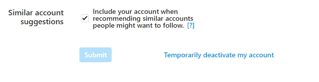 Deactivate an Instagram account