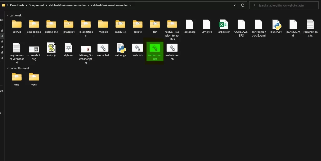 install stable diffusion download folder