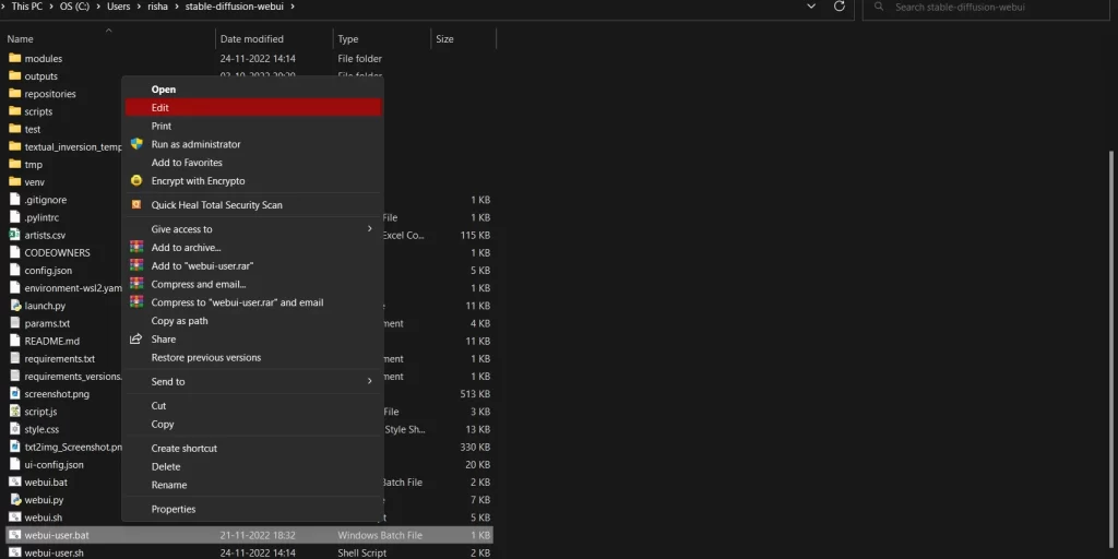 Stable diffusion install
