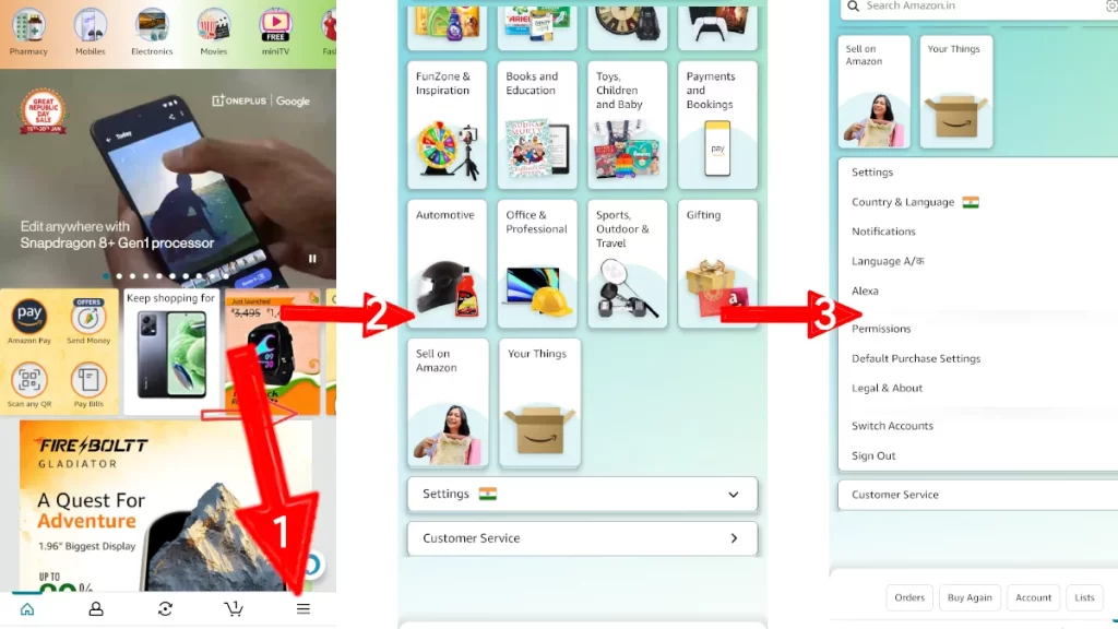 Tutorial Tutorial: How to log out from Amazon app