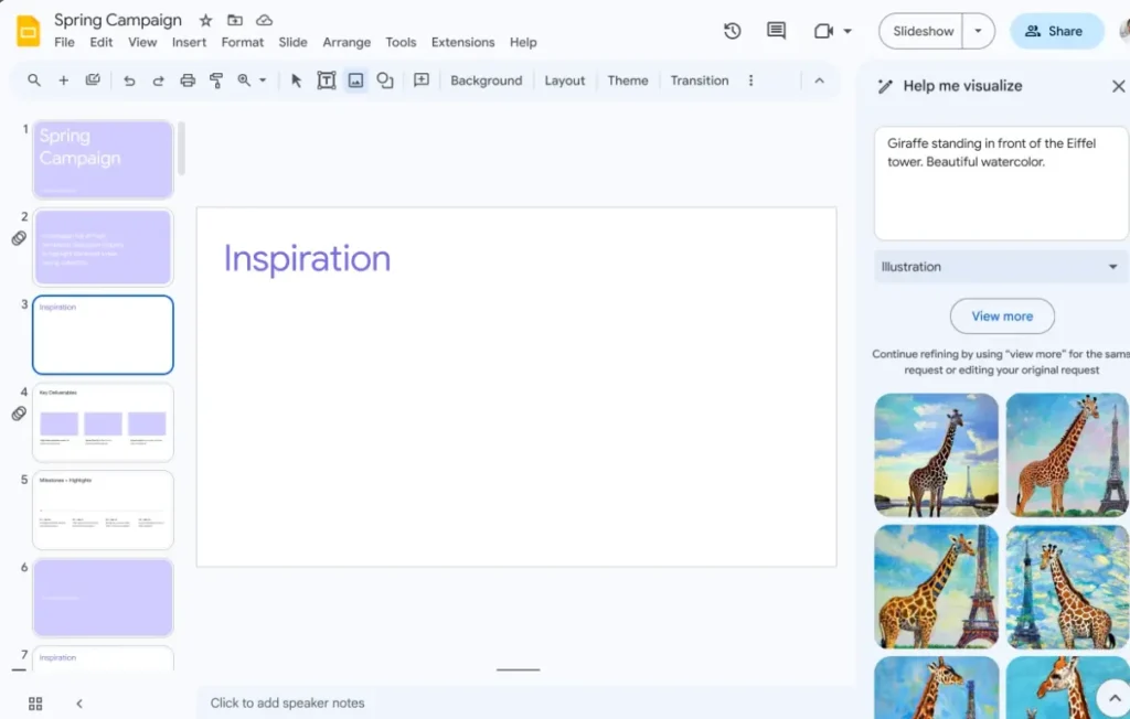 Text-to-image feature by duet AI